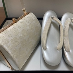 ほぼ新品です！訪問着用　草履バッグのセット