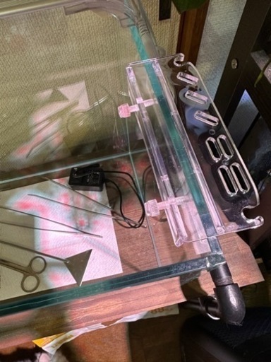 中古、オールガラス水槽セット