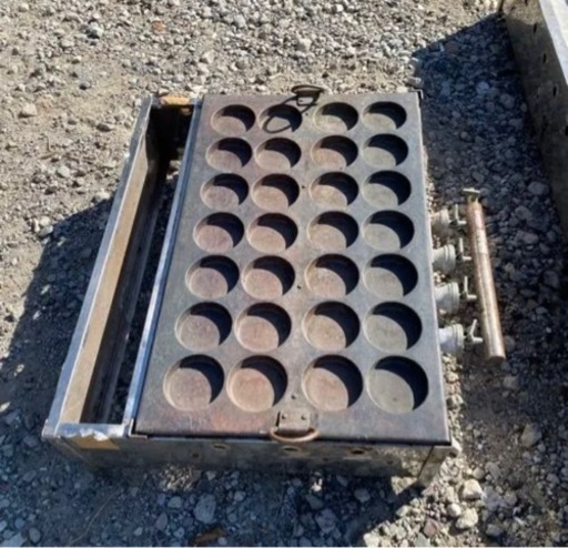 小型　業務用　回転焼き器　大判焼き器　銅板　プロパンガス用