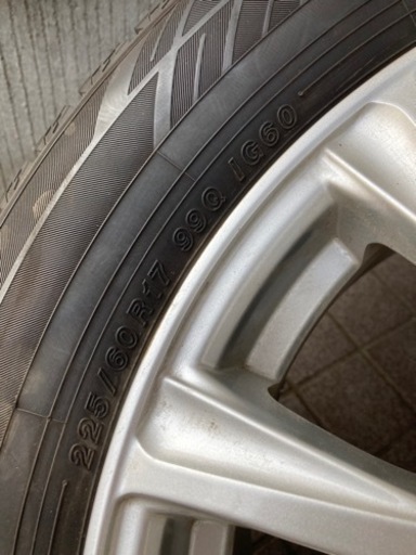 スタッドレスタイヤ　ホイール付　アイスガード 225/60R17