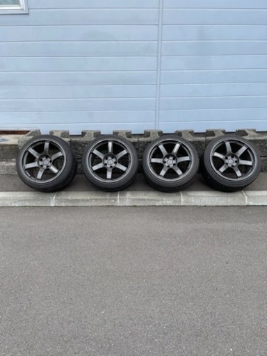 RAYS TE37 SAGA 18インチ 10.5j タイヤ セット