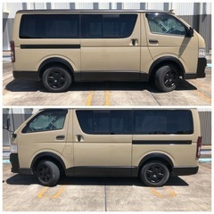 ハイエース　GLパッケージ25年式　３型車検6年2月ディーゼル4WD 6人3.0 前後ドラレコの画像