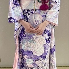 出張にて振袖着付けます