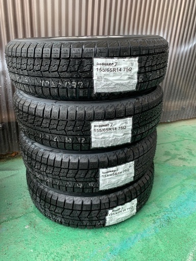 ✨️新品✨️2022年製造 アルミホイール付きスタッドレスタイヤ 155/65R14 アイスガード7 最新モデル