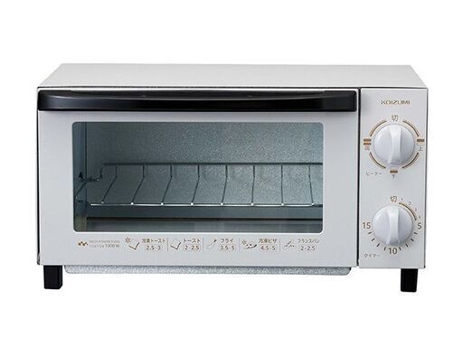 新品未使用 KOIZUMI オーブントースター KOS-1026/H ライトグレー 1000W
