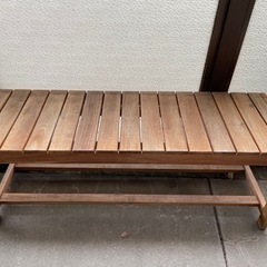 ニトリ木製ガーデンベンチ