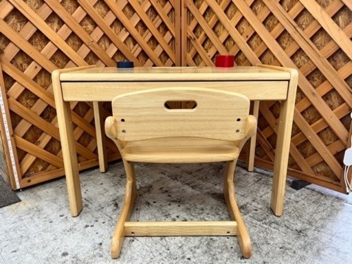 商談中【愛品館江戸川店】大和屋 ブォーノ キッズデスク＆チェア セットID110-023722-007