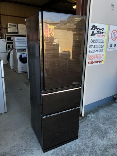 【動作保証あり】MITSUBISHI 2021年 MR-CX37F 365L 3ドア 冷凍冷蔵庫【管理KRR445】