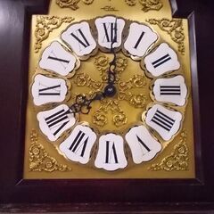 ホールクロック エボリ スペイン製 真鍮装飾 ウエストミンスター 柱