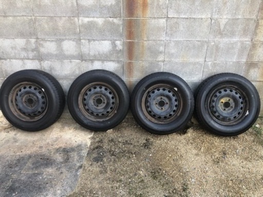 185/70R14   鉄チン4本セット 19年ブリヂストン