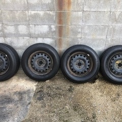 185/70R14   鉄チン4本セット 19年ブリヂストン