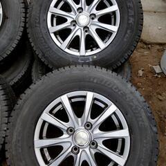 165R13 6PR BS スタッドレス プロボックス サクシード等 ホイールセット