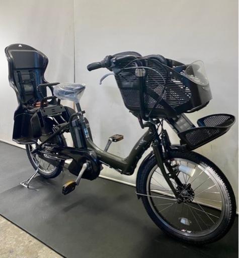 関東全域送料無料 保証付き 電動自転車 ブリヂストン アンジェリーノ 20インチ 8.9ah 3人乗り 緑