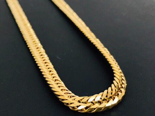 【12/25までの特別価格】K18 18金 喜平 ネックレス 8面トリプル 50.4g 長さ50cm 幅6.2mm 厚さ2.3mm