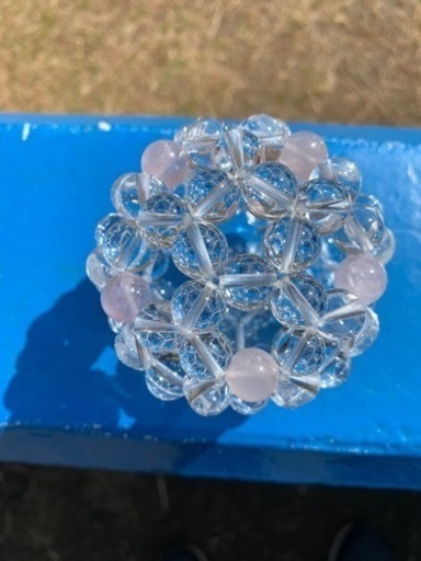 12mm AAA水晶+ローズクォーツ