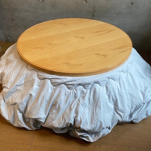 瀬戸内漆器製　円形こたつ　900×900