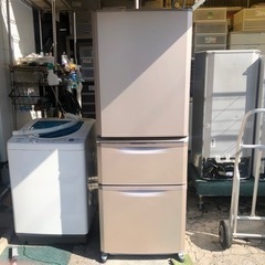 【リサイクルサービス八光　田上店　安心の1か月保証　配達・設置OK】三菱電機 MITSUBISHI ELECTRIC MR-C34Z-P [冷蔵庫 Cシリーズ (335L・右開き) 3ドア シャンパンピンク]