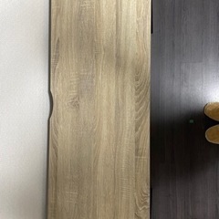 【ほぼ新品同様】LOWYA [幅120] パソコンデスク 天然木使用 木製 ヴィンテージ調 