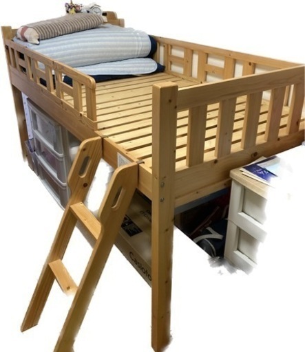 【交渉中】ロフトベッド　シングル　子供部屋にぴったり
