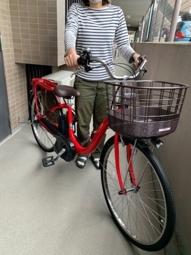 【ほぼ新品】ヤマハ　pas with レッド