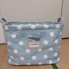 かわいい 収納ボックス 水玉柄 サックスブルー