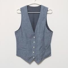 【美品 84%OFF】RATTLE TRAPメンズ リバーシブル ベスト L グレー ドットの画像