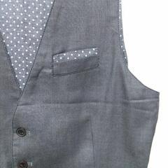 【美品 84%OFF】RATTLE TRAPメンズ リバーシブル ベスト L グレー ドットの画像