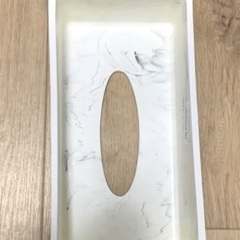 未使用自宅保管　ザラホーム　ザラ　Zara home ティッシュケース　ティッシュボックス　大理石　マーブル　高級　インテリア　リビング　寝室　ダイニング　収納　見せる収納　の画像