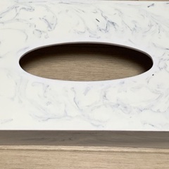 未使用自宅保管　ザラホーム　ザラ　Zara home ティッシュケース　ティッシュボックス　大理石　マーブル　高級　インテリア　リビング　寝室　ダイニング　収納　見せる収納　の画像