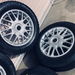 冬タイヤ 205/65R16 プリウス等用便利なマルチホイール付きブリヂストン製ブリザック4本組の画像
