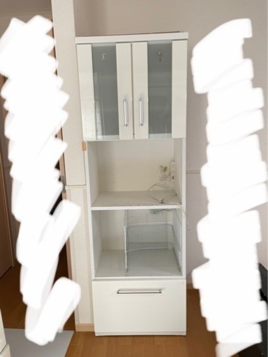 取引決定))食器棚　白　ニトリ