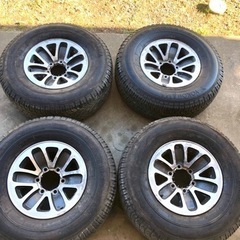 265/70R15 ヨコハマタイヤアルミホイール セット　中古　引き取り限定
