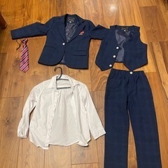 男児110cm青チェック