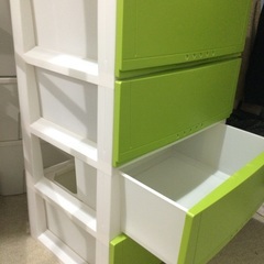 4段衣装ケース　ライムの画像