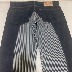【譲り先決定】未使用 児島ジーンズ モンキーコンボ ヒッコリー
