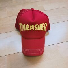 スラッシャー メッシュキャップ赤 サイズフリー