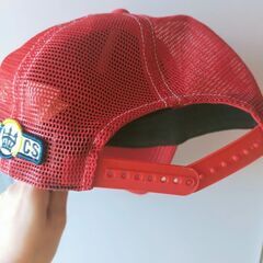 スラッシャー メッシュキャップ赤 サイズフリーの画像