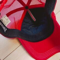 スラッシャー メッシュキャップ赤 サイズフリーの画像