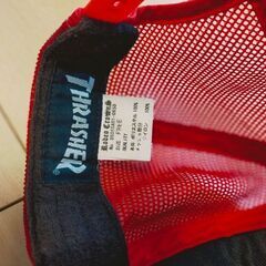 スラッシャー メッシュキャップ赤 サイズフリーの画像