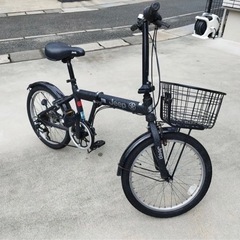ジープ　折りたたみ自転車　ミニサイクル　ブラック