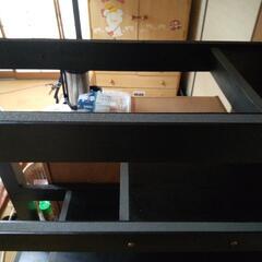 結婚に伴い断捨離中。88000円の階段付ロフトベッドブラックが無料‼️