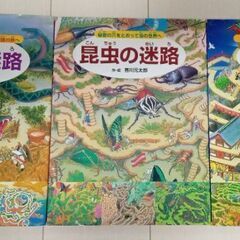 絵本　「伝説の迷路　昆虫の迷路　時の迷路」