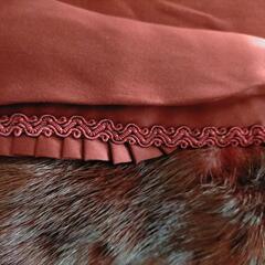 ★ミンクのハーフコート　とれも綺麗なワインレッド　★未使用・保管品です　の画像