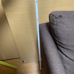 ニトリのソファとオットマンの画像