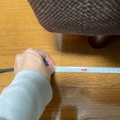 ニトリのソファとオットマンの画像