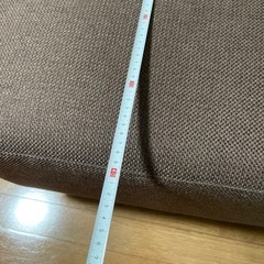 ニトリのソファとオットマンの画像