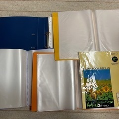 袋タイプファイル4冊、リフィル10枚の画像