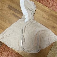 オーガニックコットンのベビーポンチョ　中古