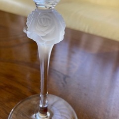 ワイングラス2脚セット　薔薇の画像
