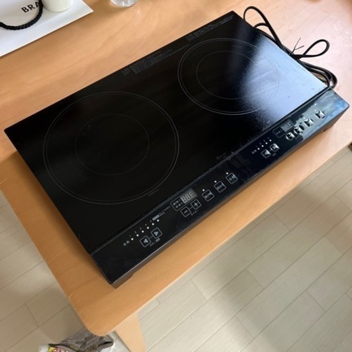 2口IHクッキングヒーターデューBK